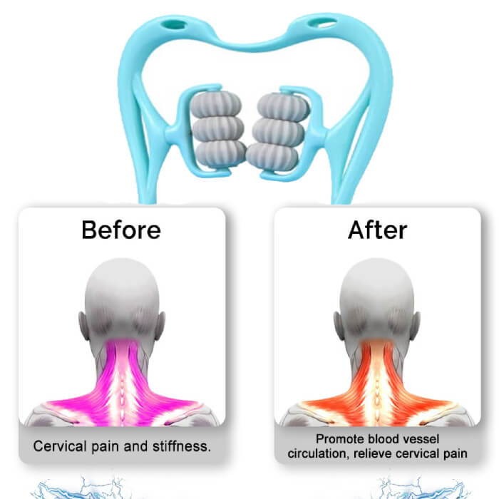 6-Wheel Neck Massager ergonomic design