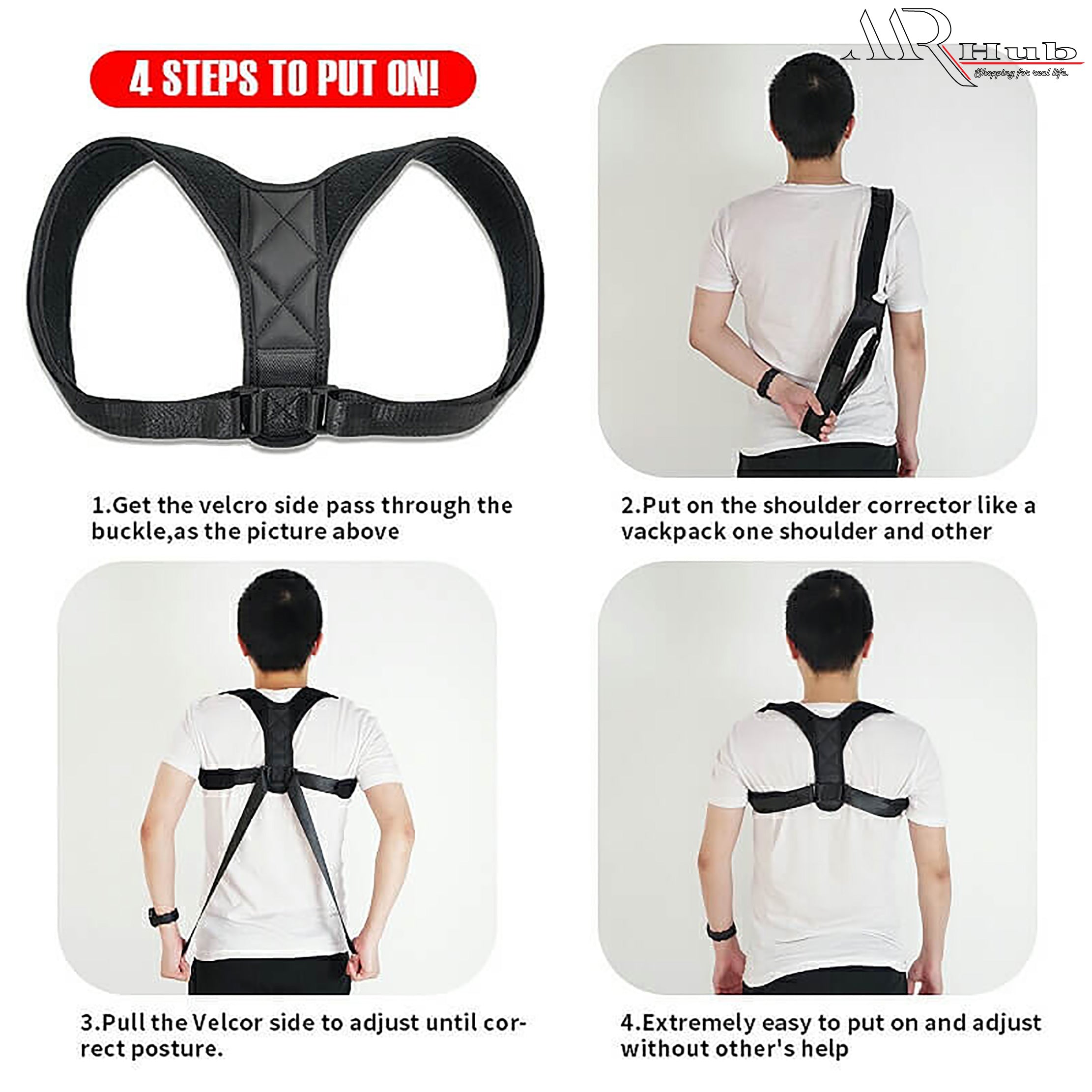 Smart Posture Corrector for Back & Shoulder Support
