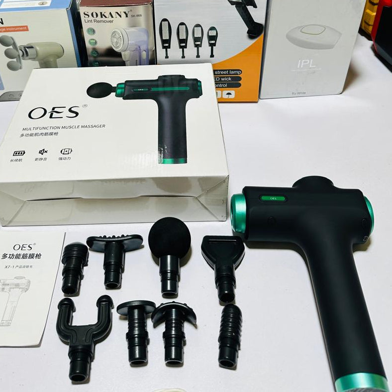 8 in 1 Multifunction Muscle Massage Gun Deep Tissue Percussion Massager with 8 Interchangeable Heads