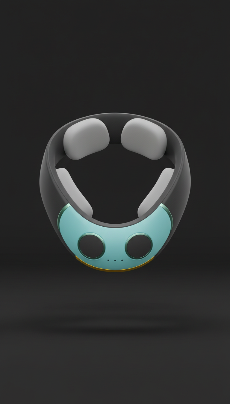 Neck massager with medical-grade silicone