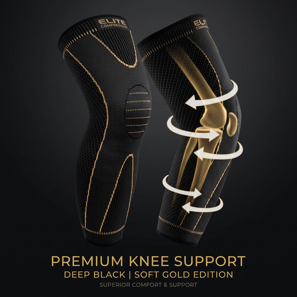 Compression Knee Support Sleeve – Elastic Knee Brace for Sports & Pain Relief