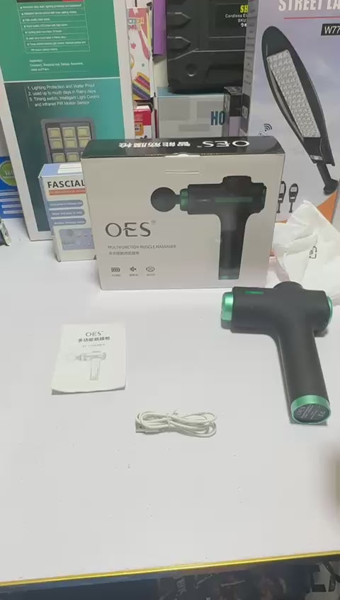 8 in 1 Multifunction Muscle Massage Gun Deep Tissue Percussion Massager with 8 Interchangeable Heads